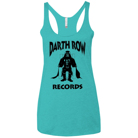 T-Shirts Tahiti Blue / X-Small Darth Row Records Women's Triblend Racerback Tank