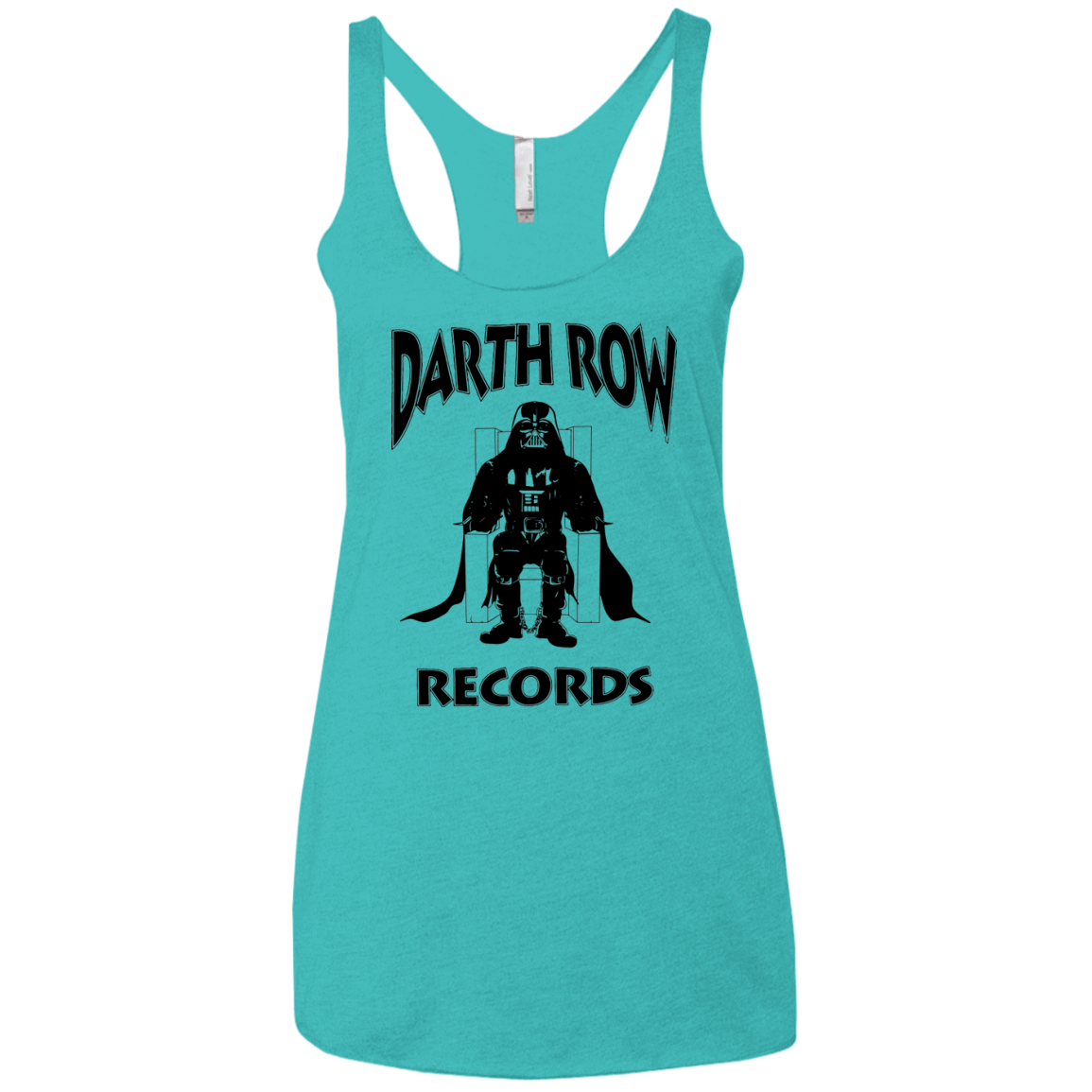 T-Shirts Tahiti Blue / X-Small Darth Row Records Women's Triblend Racerback Tank