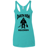 T-Shirts Tahiti Blue / X-Small Darth Row Records Women's Triblend Racerback Tank