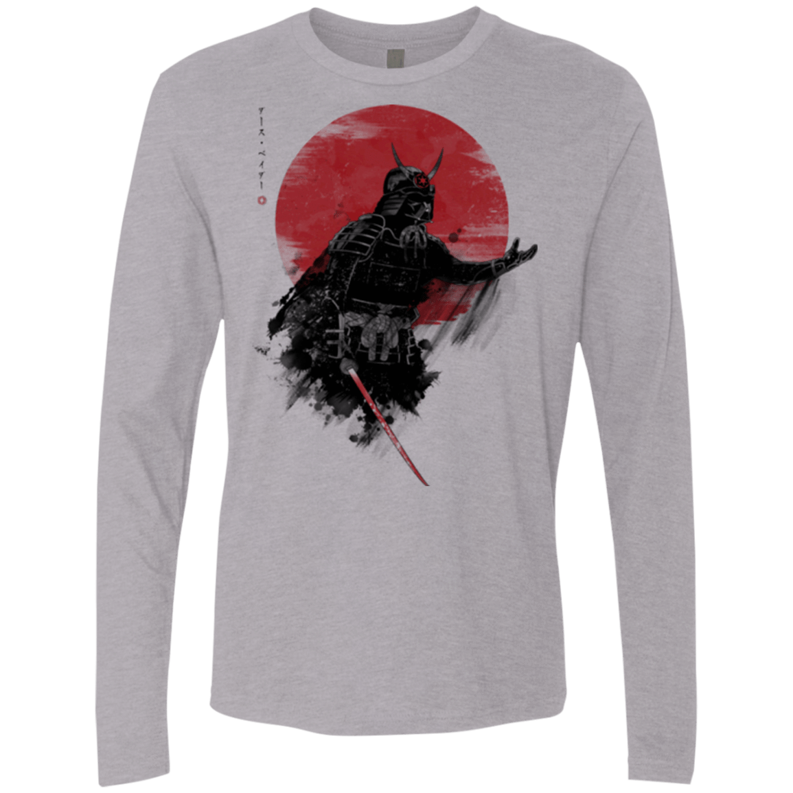 T-Shirts Heather Grey / Small Darth Samurai Men's Premium Long Sleeve