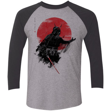 T-Shirts Premium Heather/ Vintage Black / X-Small Darth Samurai Men's Triblend 3/4 Sleeve