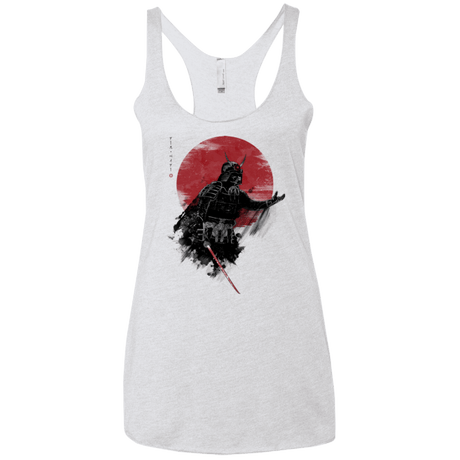 T-Shirts Heather White / X-Small Darth Samurai Women's Triblend Racerback Tank