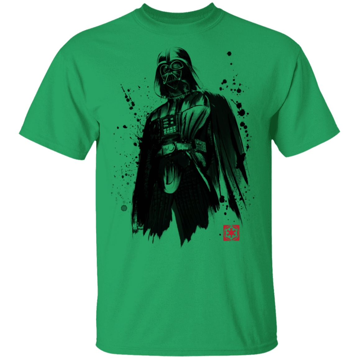 T-Shirts Irish Green / S Darth Sumi-E T-Shirt