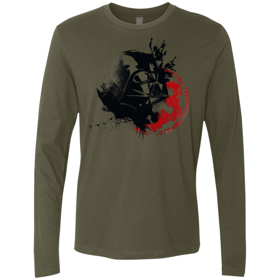 T-Shirts Military Green / S Darth V Men's Premium Long Sleeve