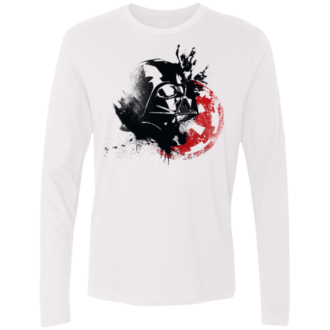 T-Shirts White / S Darth V Men's Premium Long Sleeve