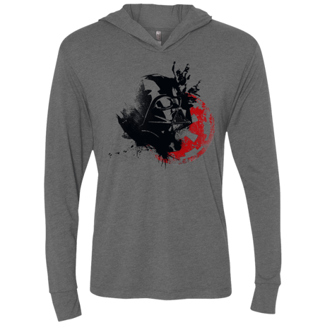T-Shirts Premium Heather / X-Small Darth V Triblend Long Sleeve Hoodie Tee