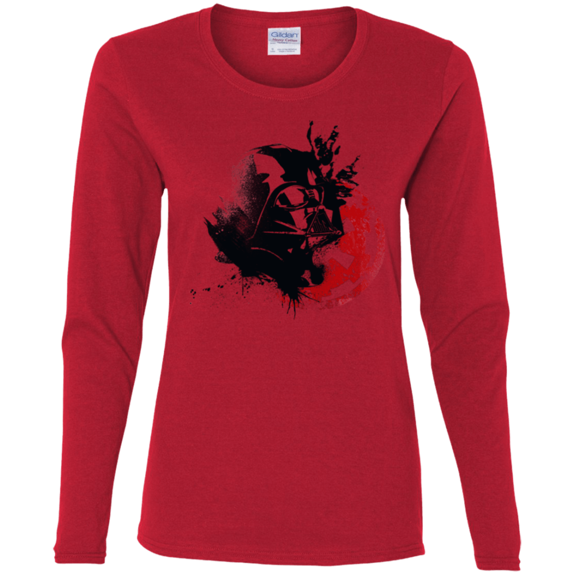 T-Shirts Red / S Darth V Women's Long Sleeve T-Shirt