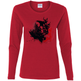 T-Shirts Red / S Darth V Women's Long Sleeve T-Shirt