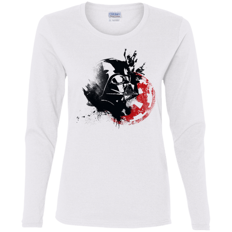 T-Shirts White / S Darth V Women's Long Sleeve T-Shirt