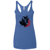 T-Shirts Vintage Royal / X-Small Darth V Women's Triblend Racerback Tank