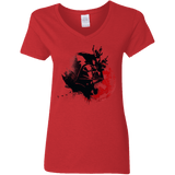 T-Shirts Red / S Darth V Women's V-Neck T-Shirt