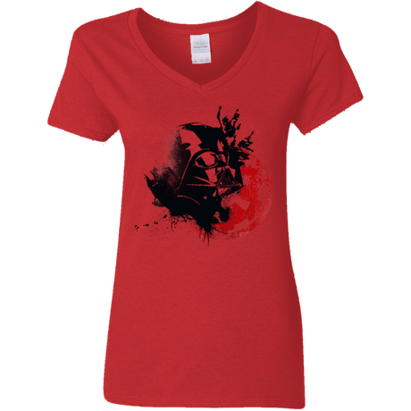 T-Shirts Red / S Darth V Women's V-Neck T-Shirt