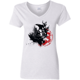 T-Shirts White / S Darth V Women's V-Neck T-Shirt