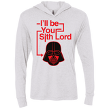 T-Shirts Heather White / X-Small Darth Vader Triblend Long Sleeve Hoodie Tee