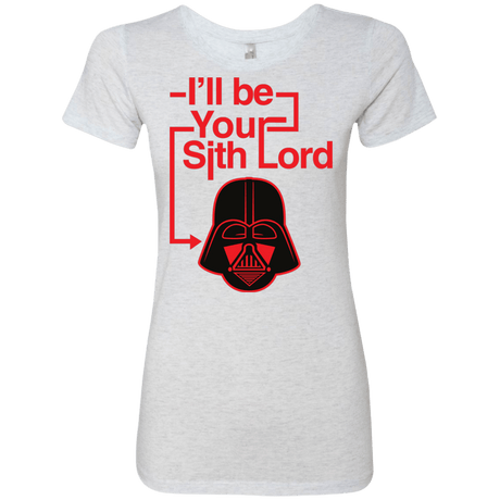 T-Shirts Heather White / Small Darth Vader Women's Triblend T-Shirt