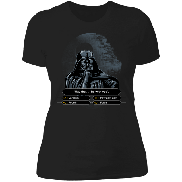 T-Shirts Black / X-Small Darth Wants To Be A Millionaire Women's Premium T-Shirt