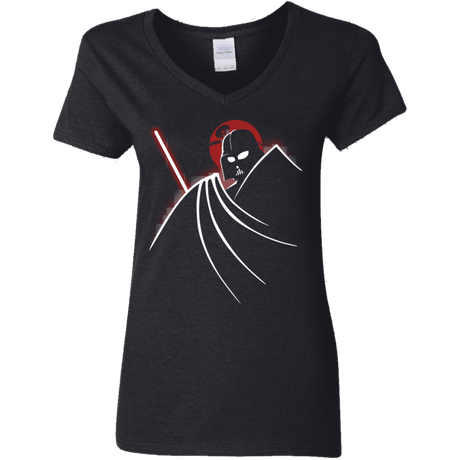 T-Shirts Black / S Darthman Women's V-Neck T-Shirt