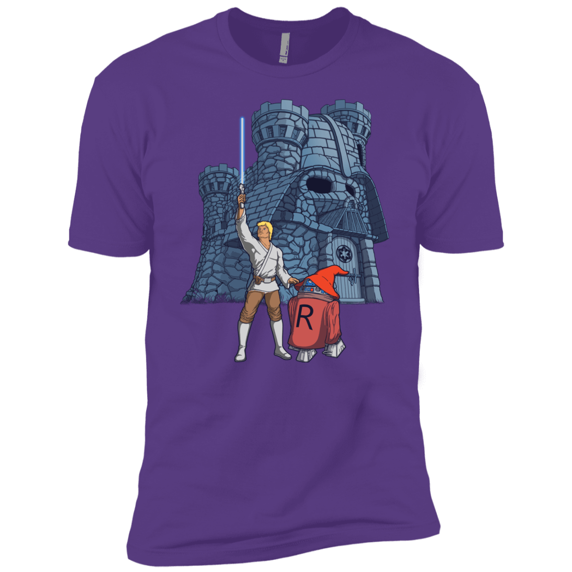 T-Shirts Purple Rush / YXS Darthskull Castle Boys Premium T-Shirt