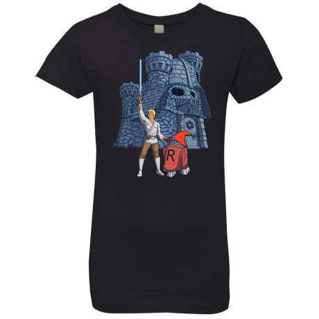T-Shirts Black / YXS Darthskull Castle Girls Premium T-Shirt