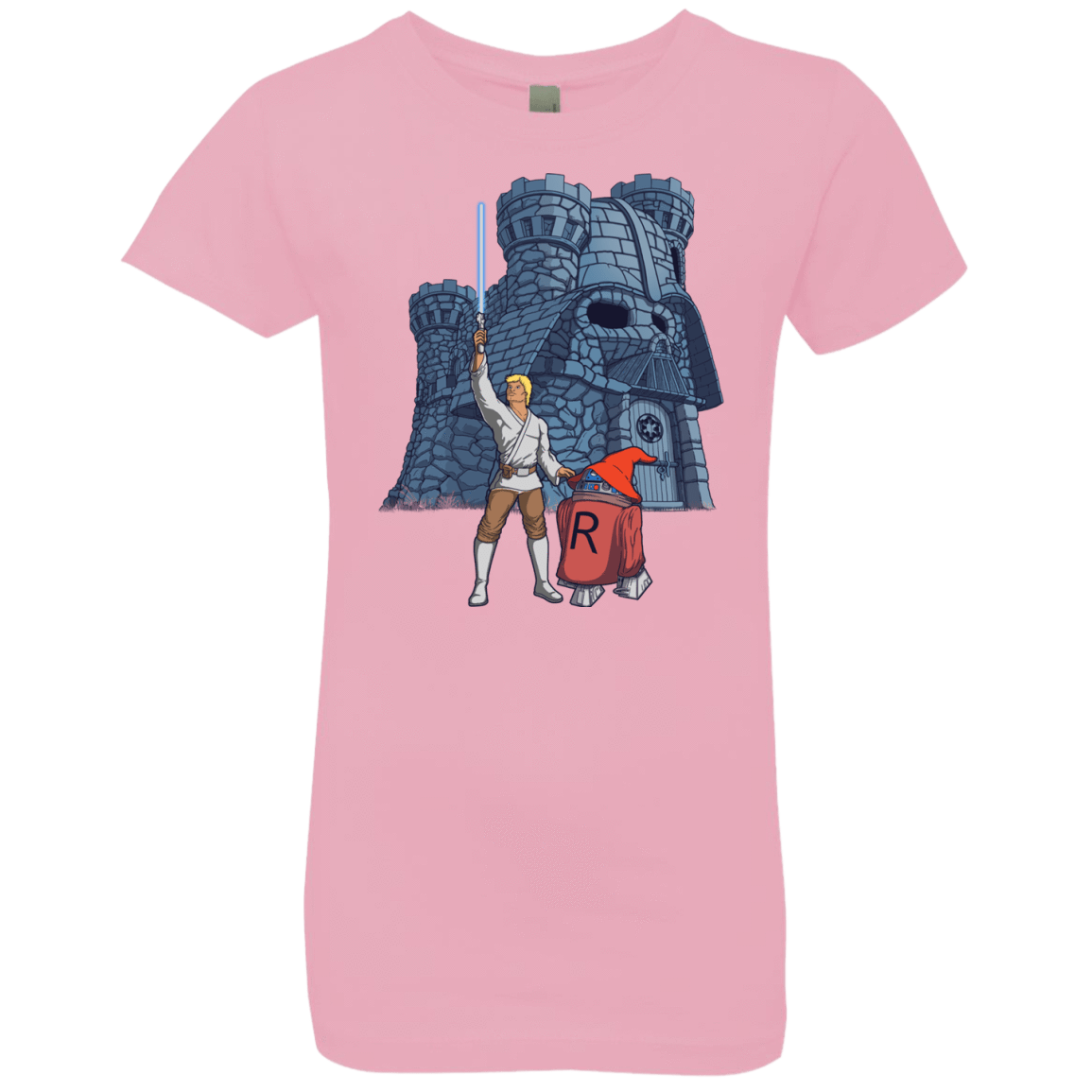 T-Shirts Light Pink / YXS Darthskull Castle Girls Premium T-Shirt