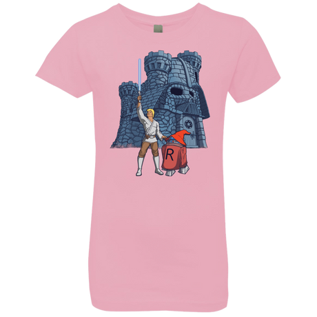 T-Shirts Light Pink / YXS Darthskull Castle Girls Premium T-Shirt