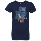 T-Shirts Midnight Navy / YXS Darthskull Castle Girls Premium T-Shirt