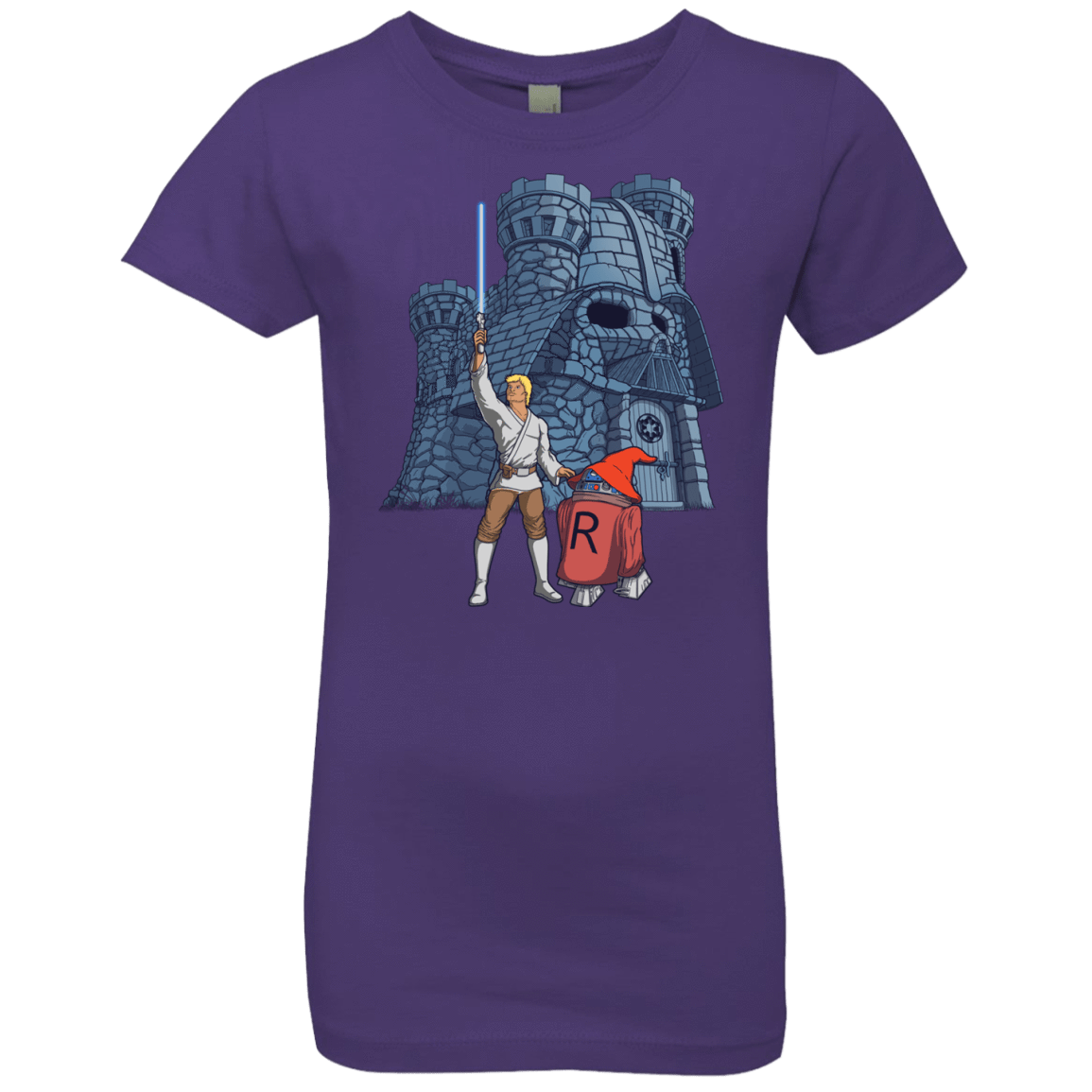 T-Shirts Purple Rush / YXS Darthskull Castle Girls Premium T-Shirt