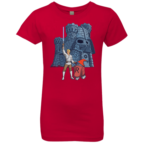 T-Shirts Red / YXS Darthskull Castle Girls Premium T-Shirt