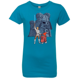 T-Shirts Turquoise / YXS Darthskull Castle Girls Premium T-Shirt