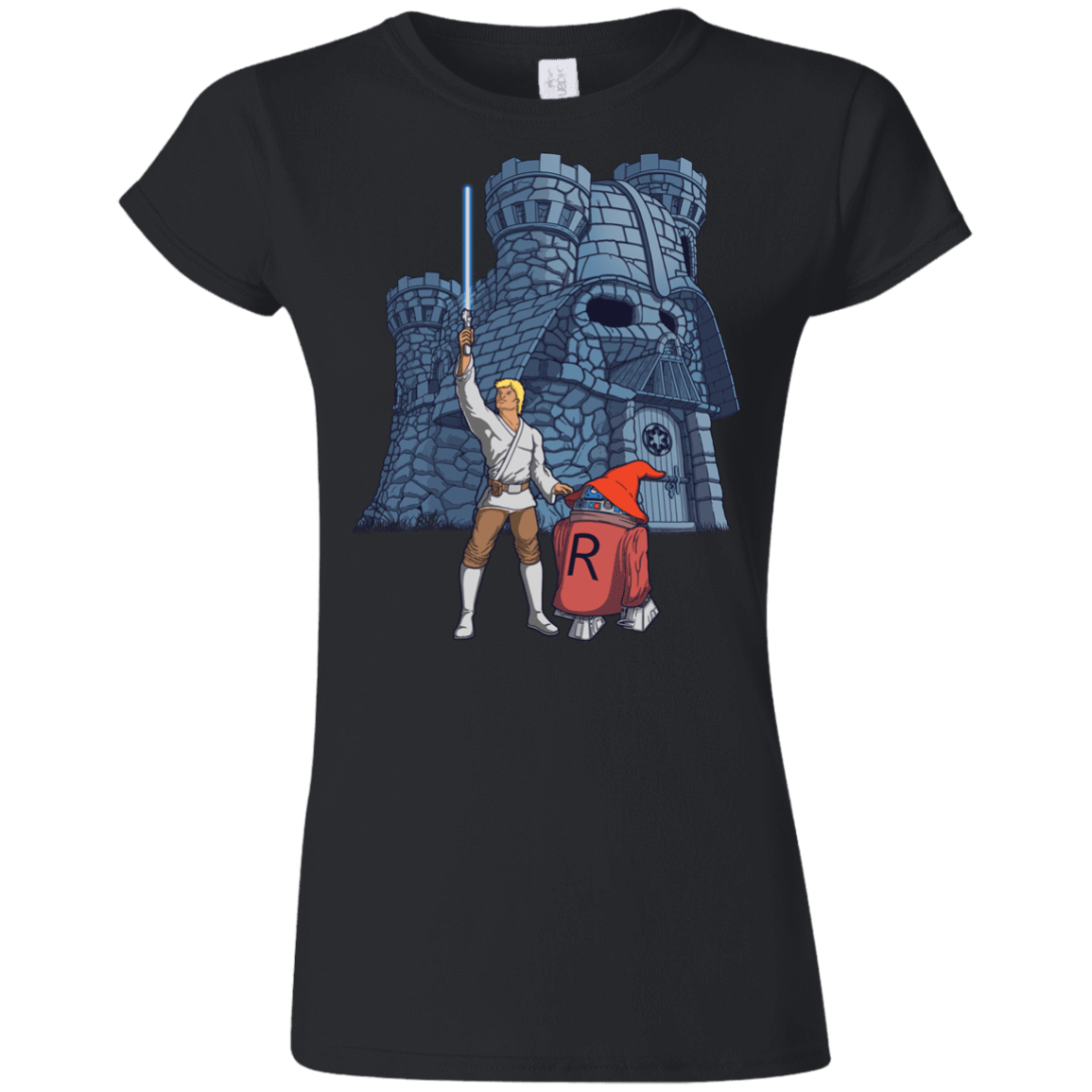 T-Shirts Black / S Darthskull Castle Junior Slimmer-Fit T-Shirt