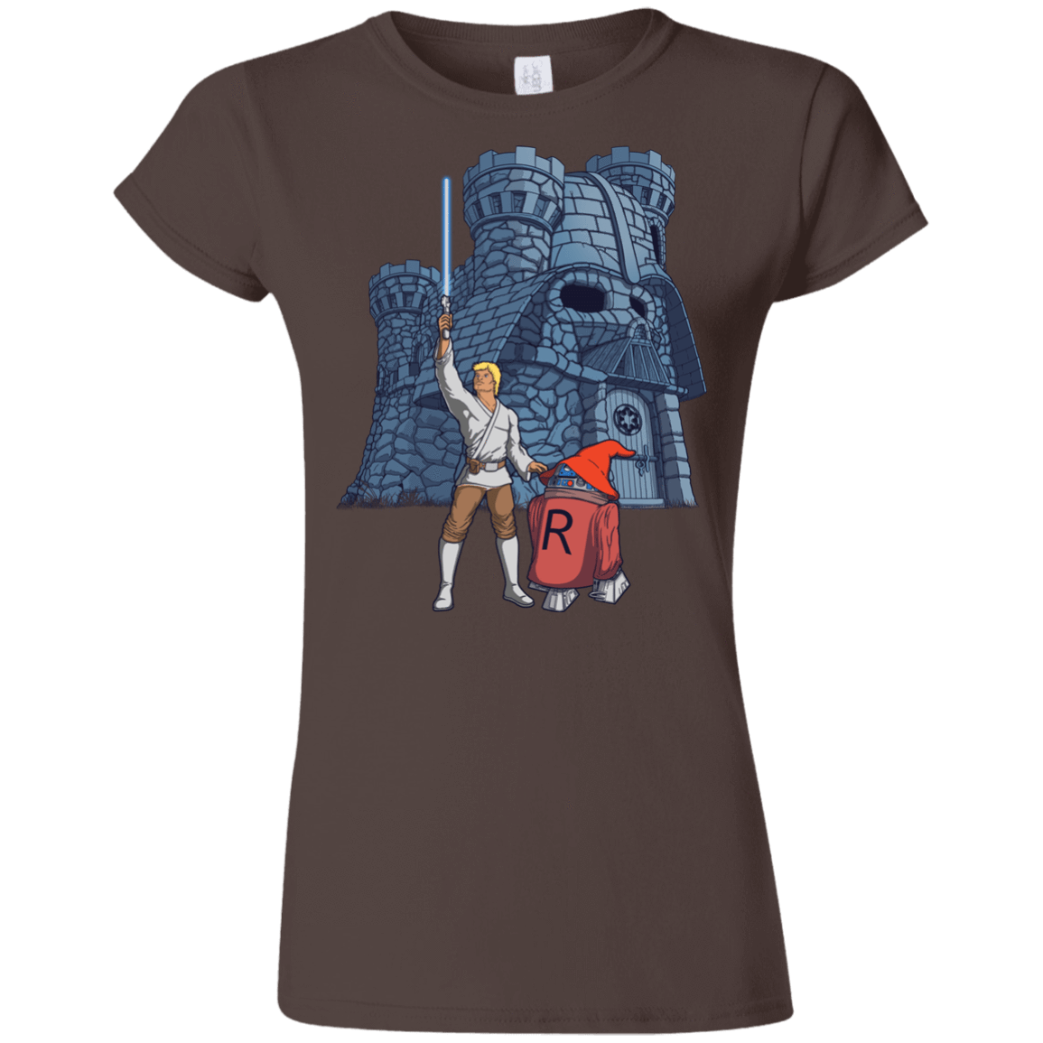 T-Shirts Dark Chocolate / S Darthskull Castle Junior Slimmer-Fit T-Shirt