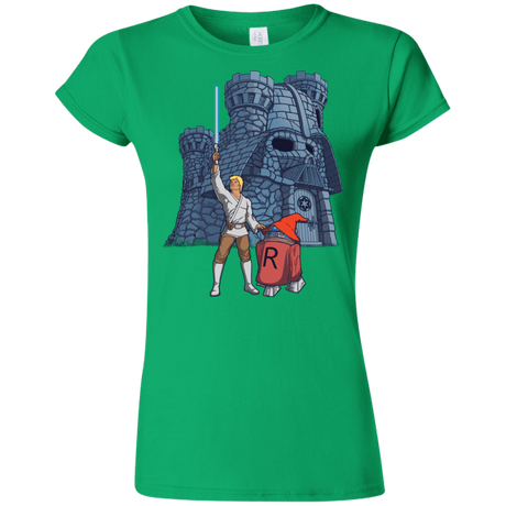 T-Shirts Irish Green / S Darthskull Castle Junior Slimmer-Fit T-Shirt