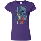 T-Shirts Purple / S Darthskull Castle Junior Slimmer-Fit T-Shirt