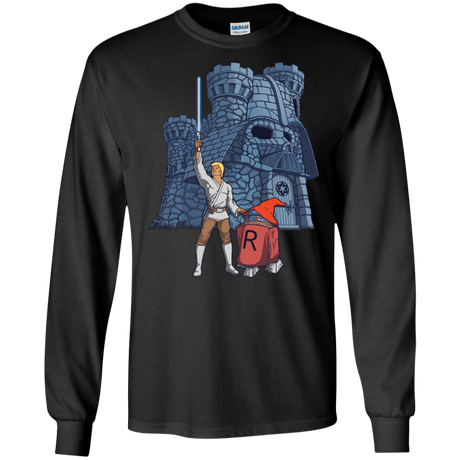 T-Shirts Black / S Darthskull Castle Men's Long Sleeve T-Shirt