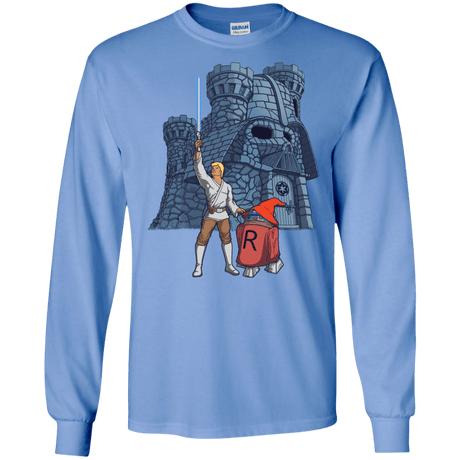 T-Shirts Carolina Blue / S Darthskull Castle Men's Long Sleeve T-Shirt