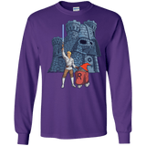 T-Shirts Purple / S Darthskull Castle Men's Long Sleeve T-Shirt