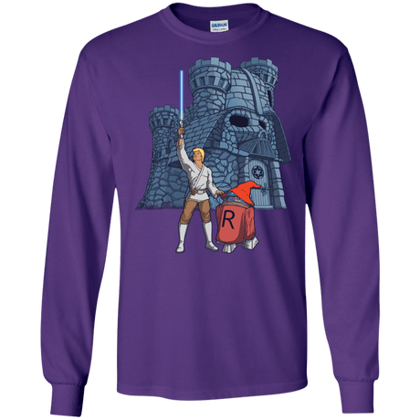 T-Shirts Purple / S Darthskull Castle Men's Long Sleeve T-Shirt