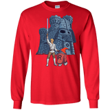 T-Shirts Red / S Darthskull Castle Men's Long Sleeve T-Shirt