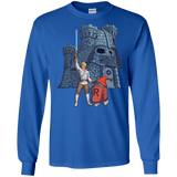 T-Shirts Royal / S Darthskull Castle Men's Long Sleeve T-Shirt