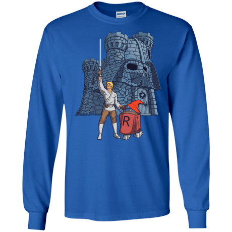 T-Shirts Royal / S Darthskull Castle Men's Long Sleeve T-Shirt