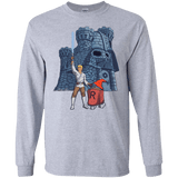 T-Shirts Sport Grey / S Darthskull Castle Men's Long Sleeve T-Shirt