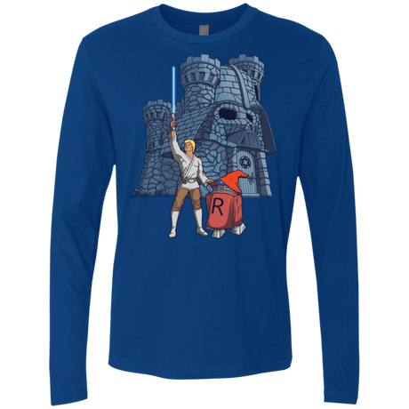 T-Shirts Royal / S Darthskull Castle Men's Premium Long Sleeve