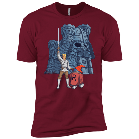 T-Shirts Cardinal / X-Small Darthskull Castle Men's Premium T-Shirt