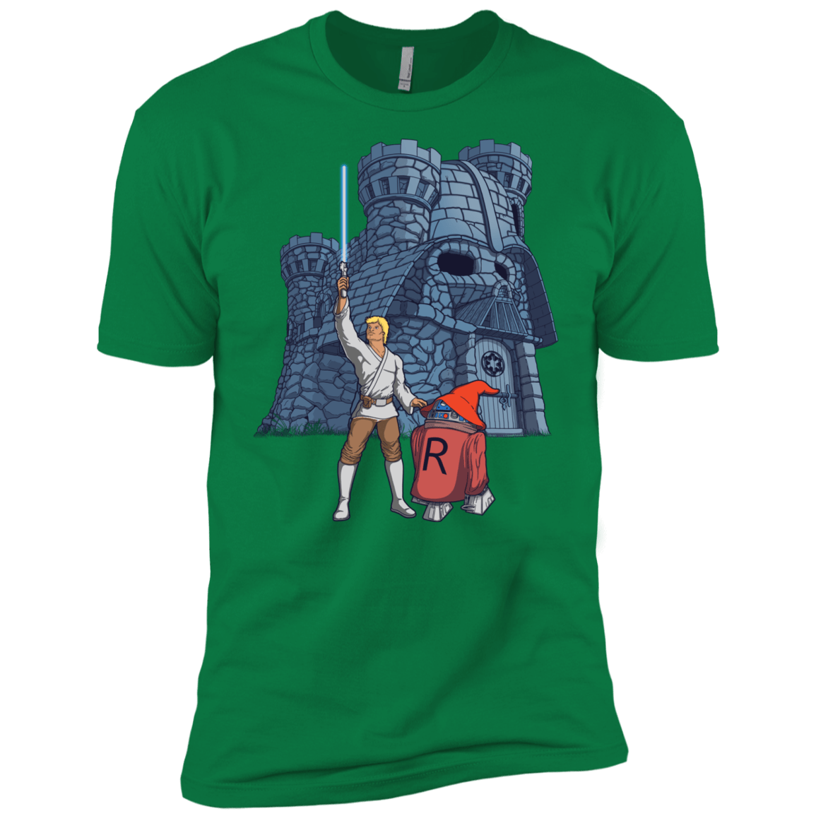 T-Shirts Kelly Green / X-Small Darthskull Castle Men's Premium T-Shirt