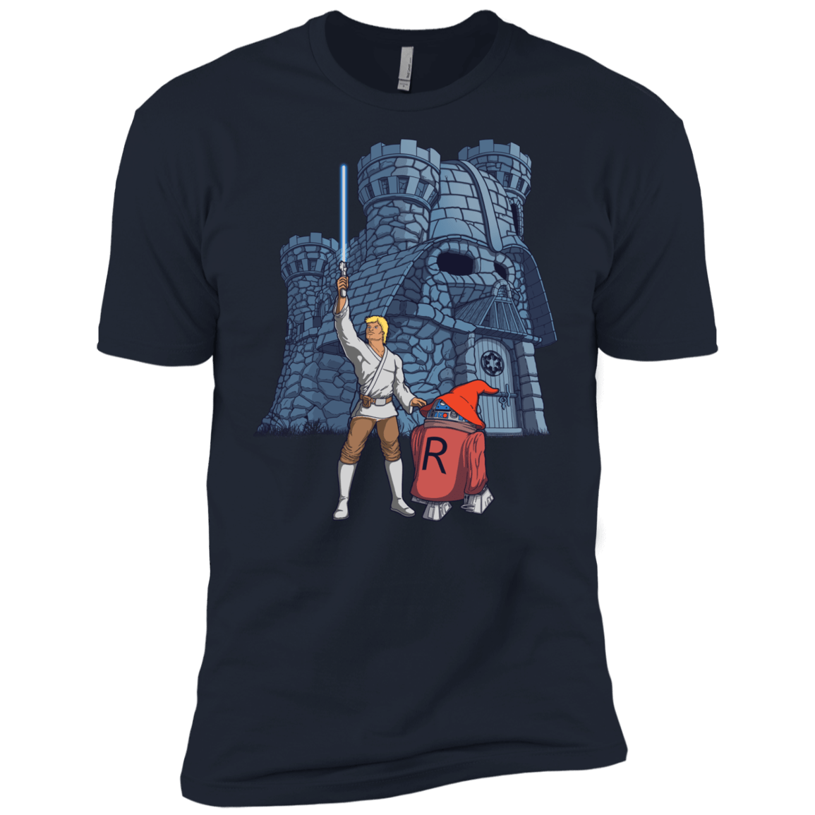 T-Shirts Midnight Navy / X-Small Darthskull Castle Men's Premium T-Shirt