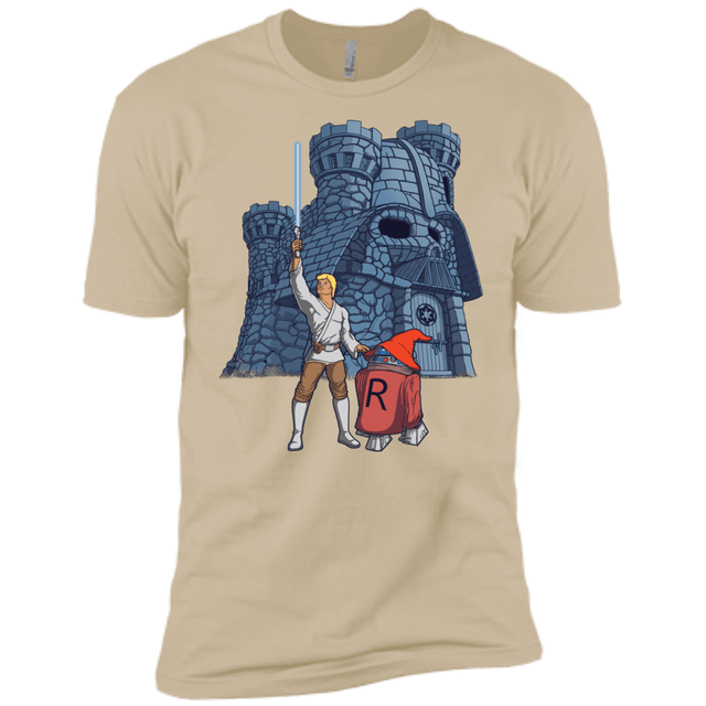 T-Shirts Sand / X-Small Darthskull Castle Men's Premium T-Shirt