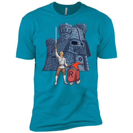 T-Shirts Turquoise / X-Small Darthskull Castle Men's Premium T-Shirt
