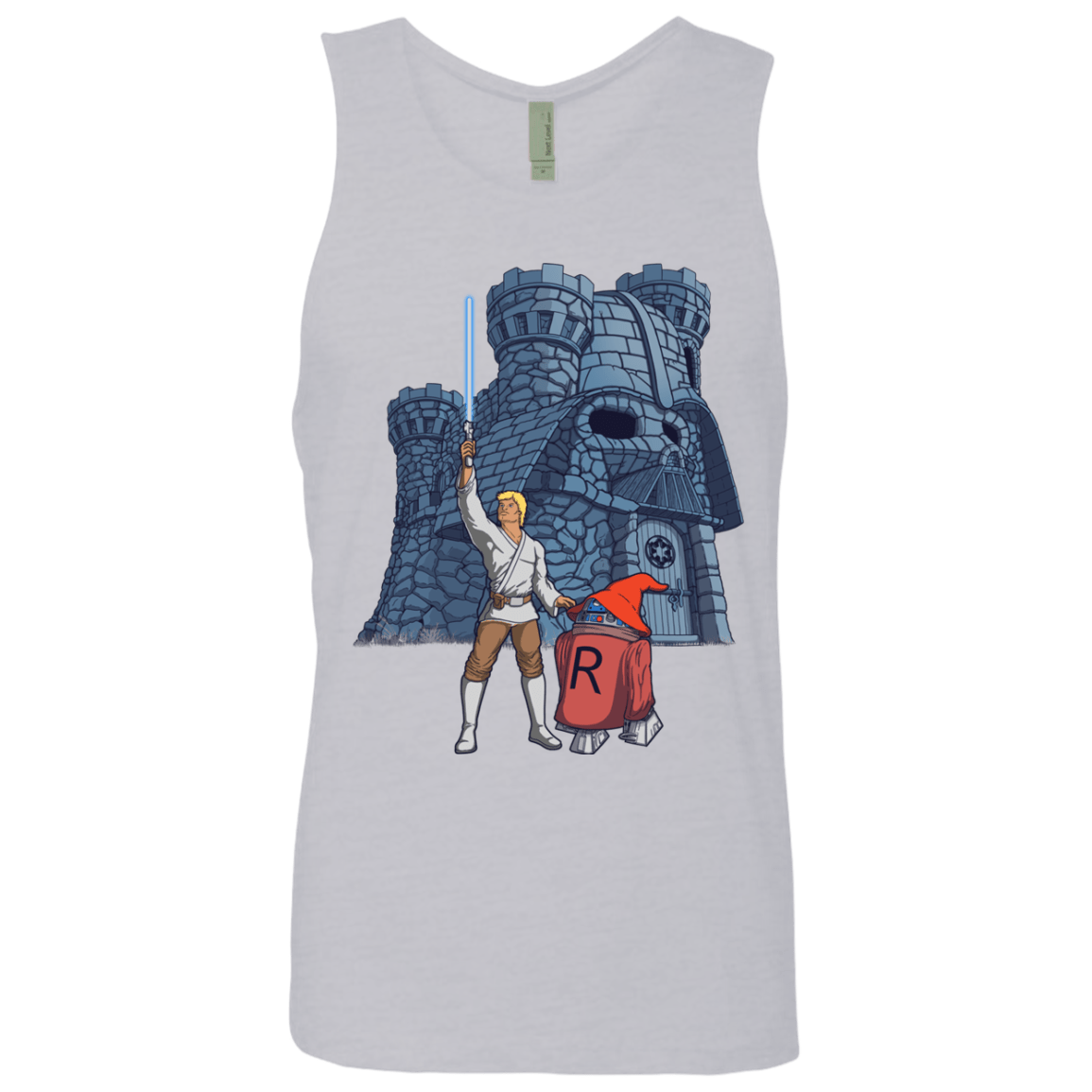 T-Shirts Heather Grey / S Darthskull Castle Men's Premium Tank Top