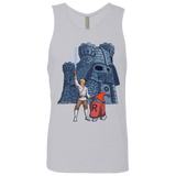 T-Shirts Heather Grey / S Darthskull Castle Men's Premium Tank Top