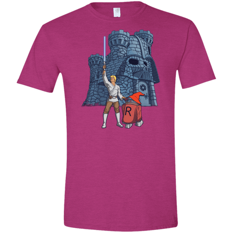 T-Shirts Antique Heliconia / S Darthskull Castle Men's Semi-Fitted Softstyle